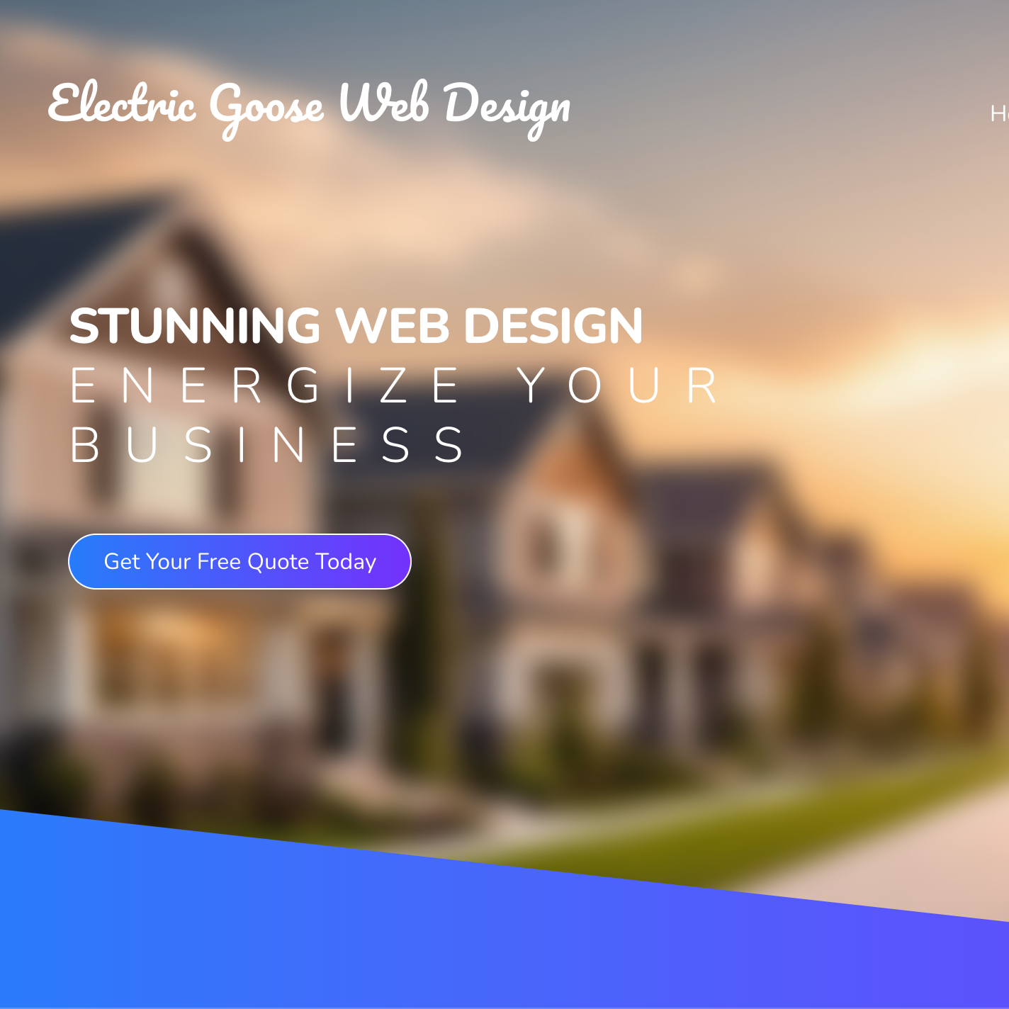 A preview image of the mobile application Electric Goose Web Design